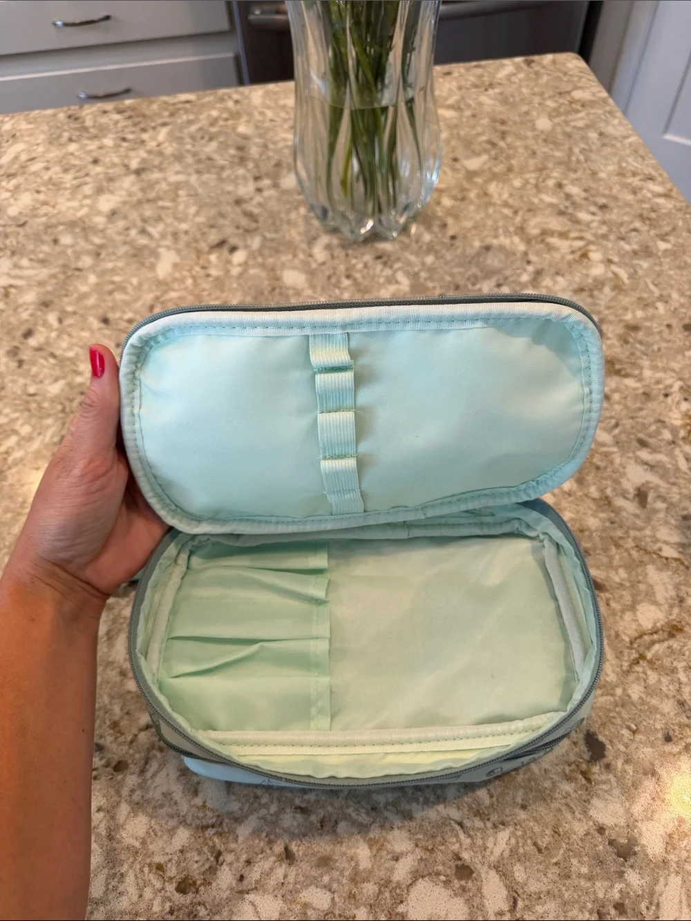 NWT Tender Love + Carry  Two Layer Toiletry Makeup Cosmetics Bag